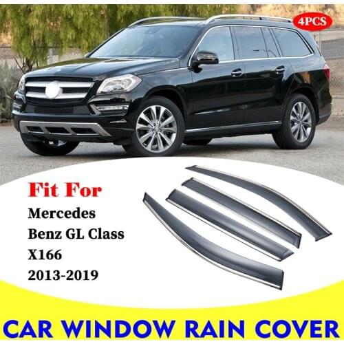 For Mercedes BENZ GL CLASS X166 car window deflectors wind deflector sun guard rain vent visor cover trim car accessories