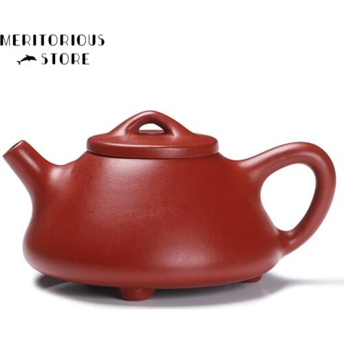 Chinese Yixing Teapot Purple Clay Tea Pot Handmade Unique Shape Purple Casserole Household Dahongpao Tieguanyin Tea Set 200ml