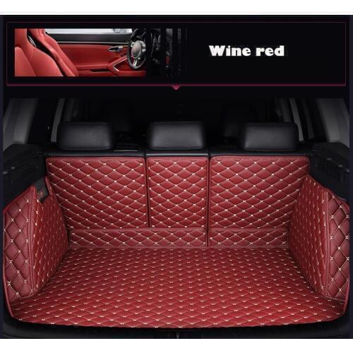 Custom car trunk mat leather for mitsubishi outlander xl ASX pajero sport lancer galant grandis car accessories car styling