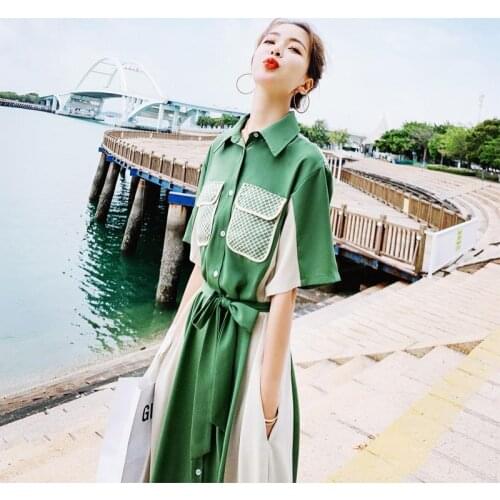 Модные платья-рубашки LIEZHAMO China At AliExpress