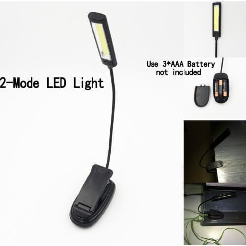 Mini COB LED Clip On Adjustable Book Reading Light Lamp Super Bright For Kindle PVC and alloys Touch USB table Light