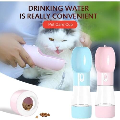 Multifunction Dog Food Water Feeder Portable Pet Dog Water Bottle For Dogs Drinking Bowl Puppy Cat Water Dispenser Pet Products