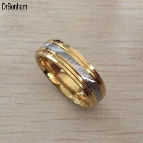 Punk Rock Style Gold silver Ring Mens Fashion Chunky Finger Bling Hip Hop Ring Size 7/8/9/10/11/12 Retro Titanium Steel Rings