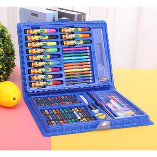 New 68-piece set of watercolor pen set Childrens drawing graffiti puzzle stationery set combination Cartoon watercolor painting