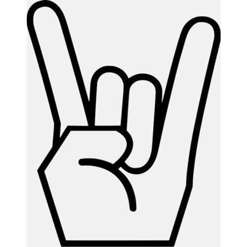 Love Rock Roll car sticker exterior decoration auto motorcycle accessories off road personalized Multi Size polyethylene Decal