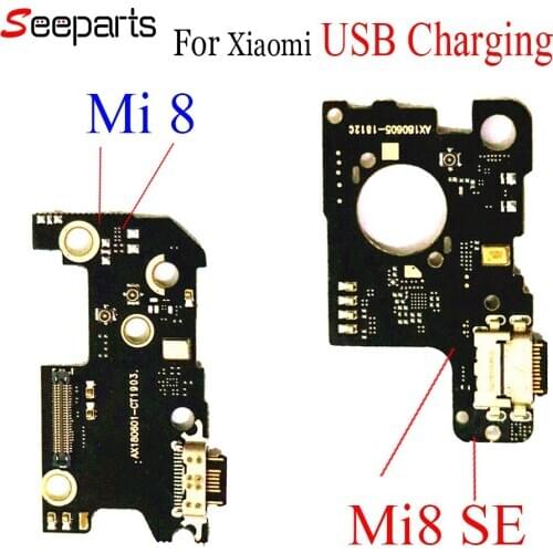 New For Xiaomi Mi 8 mi8 USB Dock Charging Port Board Xiaomi Mi 8 SE Charging Port Flex Cable Module Board Replacement Parts