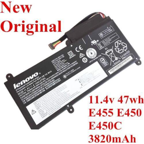 New Original Laptop replacement Li-ion Battery for Lenovo E455 E450 E450C 11.4V 47WH 3820mAh