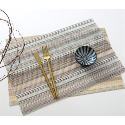 Christmas PVC Plastic Placemats For Dining Table Mat Set Linens Place Mat In Kitchen Tableware Pad Coffee Tea Place Mat