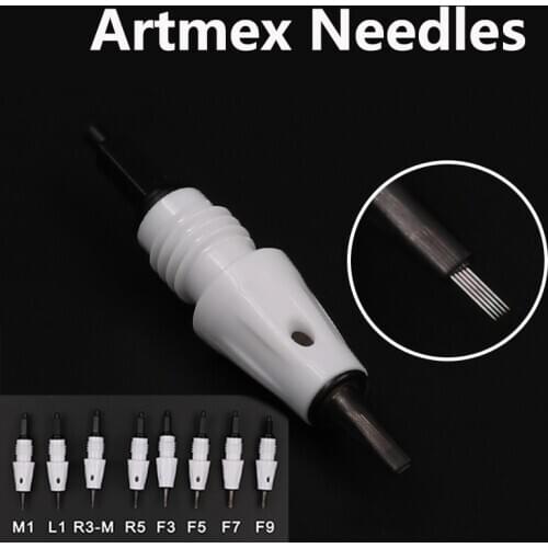 Tattoo Needle Cartridges for Permanent Makeup Tattoo Machine Artmex V6,V8,V9,V11 models L1,M1,R3,R5,F7 PMU&MTS Tattoo Needles