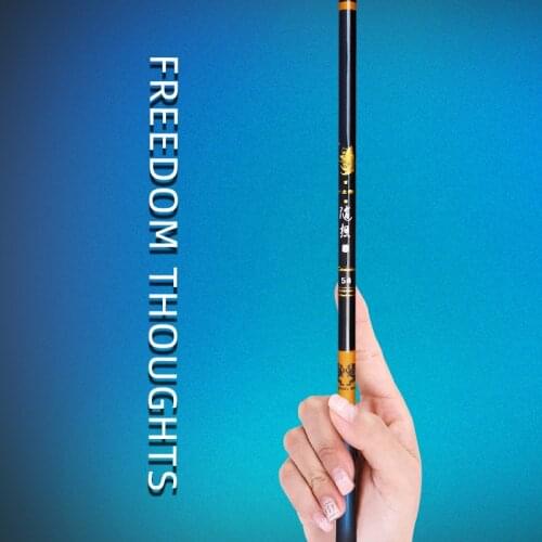 Jinsong Freedom-Thoughts Tele Pole Moderate Carbon Telescopic Moderate Fishing Rods 1.8m - 6.3m Stream Rod for Carp Light Weight