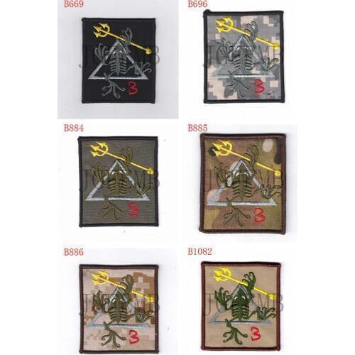 Seal Team3 Skull frog Morale tactics Military Embroidery patch