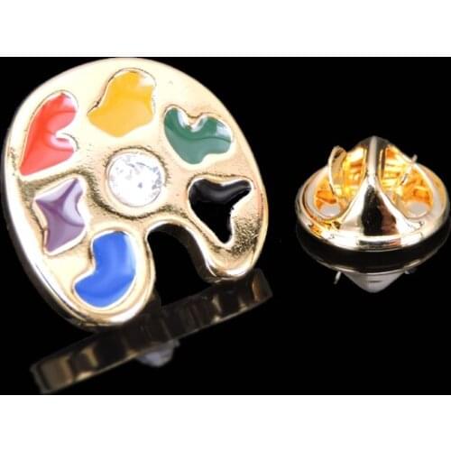 High quality gold drawing board Brooch new fashion jewelry mens and womens wedding shirt clothing suit LAPEL BADGE PIN gift