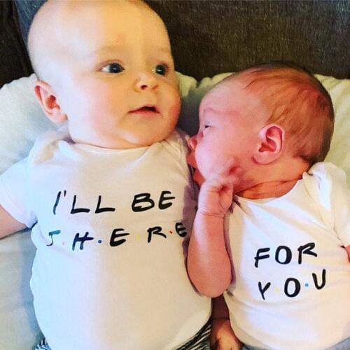 I'll Be There for You Onesie F.R.I.E.N.D.S Inspired Onesie Best Friends Onesies Best Friends Twins Bodysuits Drop Ship