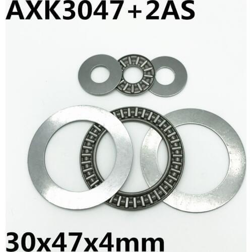10pcs AXK3047 +2AS Thrust Needle Roller Bearing 30x47x2 mm Thrust Bearing Brand New High quality
