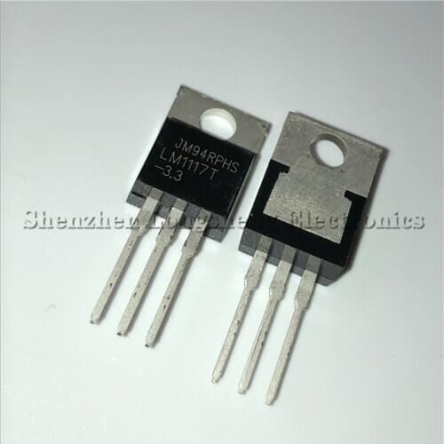 10PCS/LOT New LM1117 LM1117T-3.3 TO-220 Chip Low Dropout Regulator 3.3V