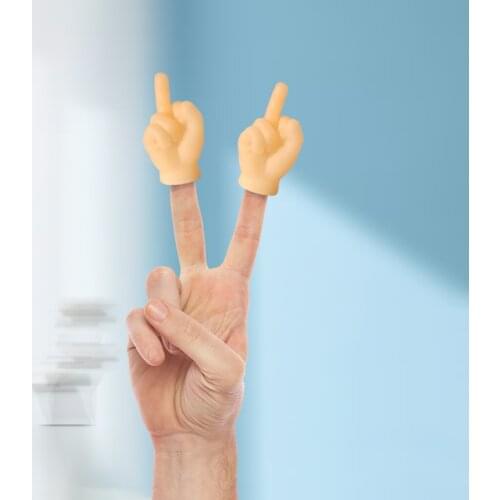 2pcs Tiny Hand Finger Puppets Little Finger Cat Stroking for Hands Halloween Hand Prop Mini Funny Prank Hand Gag Gifts