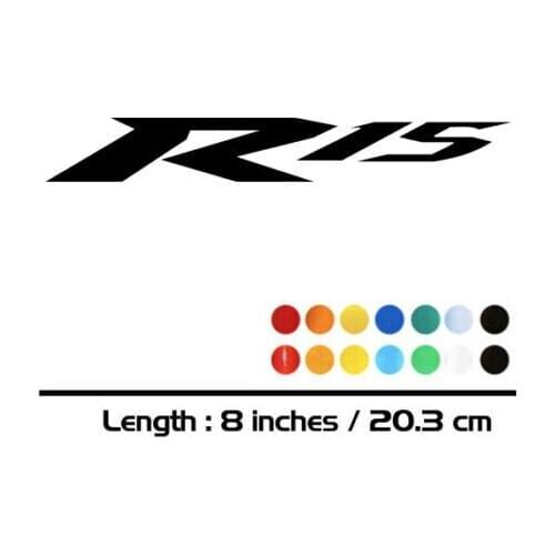 2 X New Sales motorcycle bike Fuel tank Wheels Fairing notebook Luggage helmet MOTO Sticker decals For YAMAHA R15