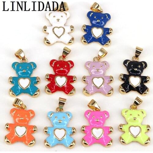 20Pcs Animal shape enamel pendant,color enamel plating Lovely charm,new design jewelry component pendant
