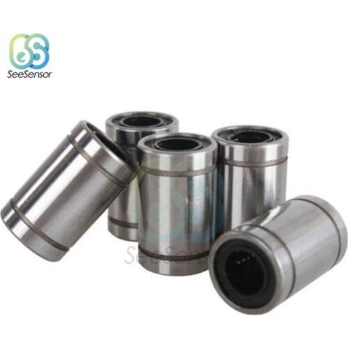 5Pcs LM8UU 8mm Linear Bearings Set 3D Printers Parts Kits Motion Ball Bearing Bushing Bush Rail Linear Shaft 0.8cm