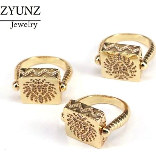 5PCS, Gold Color Lion Head Punk Animal Jewelry Fashion And Rock Style Best Gift Men Women Rings
