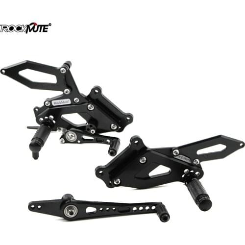 CNC Aluminum Motorcycle Adjustable Rearset Rear Set Foot Pegs Pedal Footrest For BMW S1000RR HP4 2015 2016 2017