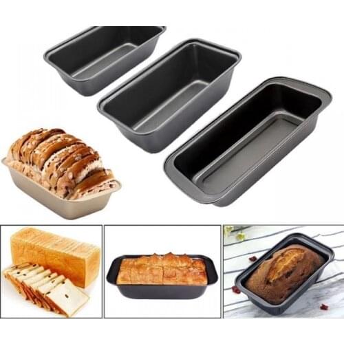 Loaf Pan Rectangle Toast Bread Mold Cake Mold Carbon Steel Loaf Pastry Baking Bakeware Non Stick Pan Baking Supplies JU31902