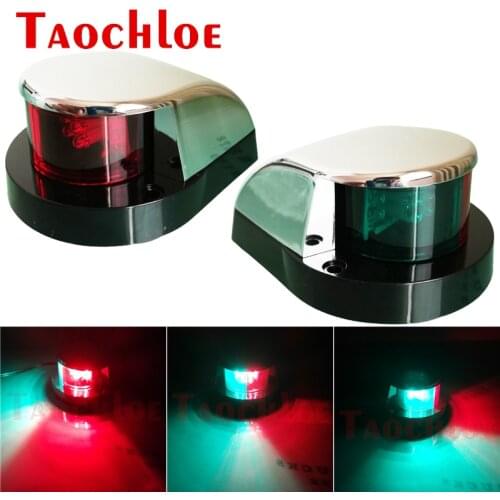 1Pc 12V Red Green LED Running Lights For Boats Marine Ship Navigation Sailing Signal Lamp Yacht Accessories