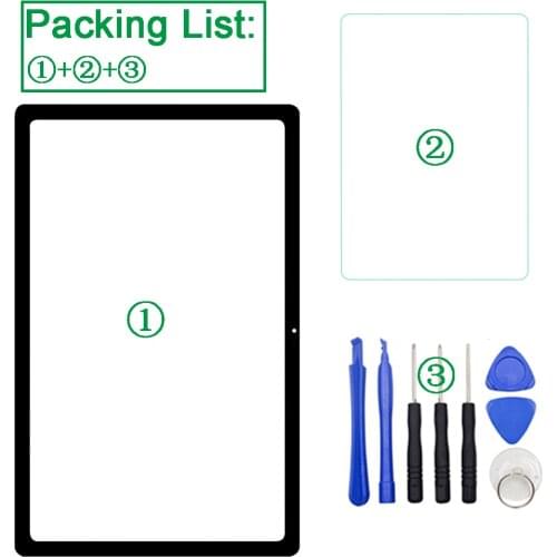 1Pcs Front Glass ( No Touch Digitizer) For Samsung Galaxy Tab A7 2020 T500 T505 T507 LCD Screen Outer Panel Lens Replacement