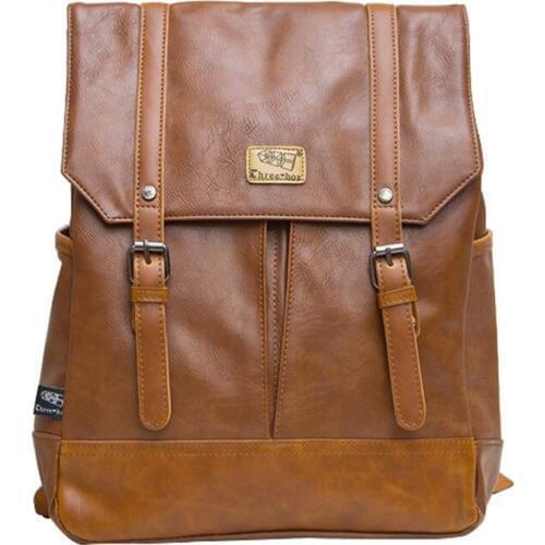 2018 Good Quality Men Backpack Large Capacity Brand Men Leather Backpack Travel School Backpack For Men