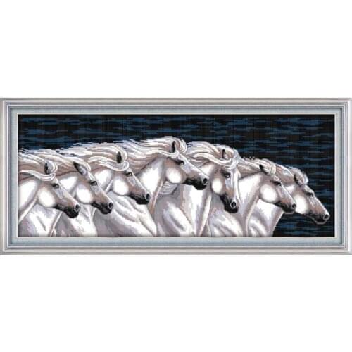 Galloping steed(1) cross stitch kit cartoon 14ct 11ct print canvas stitching embroidery DIY handmade needlework