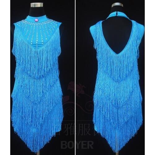 Latin Dance Dress Woman Competition 8 Colors Dancing Dress For Women Competition Dance Costume Cha Cha/Samba/Tango Dress DQ3025