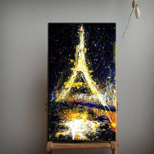 Hand Painted High Quality Abstract Landscape Oil Painting Abstract Paris Oil Painting On Canvas For Living Room Wall Decoration