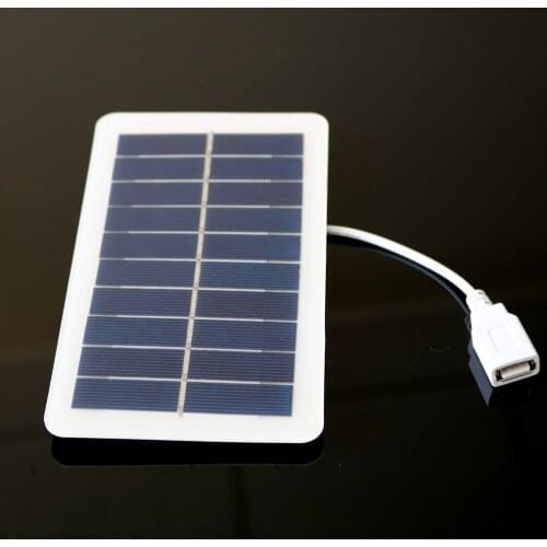 DC Solar Panel 2 W 5 V USB Micro Output Battery Charger Voltage Regulator Power Bank Outdoor Solar Cell Charge