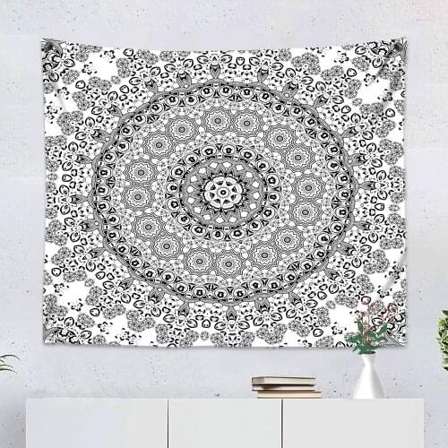 3D Print Modern Hanging Tapestries Bohemian Magic Mandala Tapestry Custom Home Bedroom Living Room Wall Rug Dorm Decor Adult