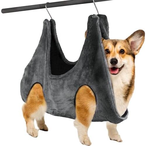 Pet Supplies Dog Hammock Bath Drying Towel Pet Grooming Hammock With Hooks Pet Nail Trimming Hammock Appliance