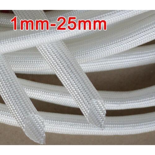 4mm 600 Deg.C High Temperature Braided Soft Fiberglass Sleeving Fiber Glass Tube