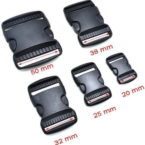 3pcs Plastic Side Release Buckle Belt Buckle Package accessories Ribbon Slider Dog Collar Combined fastener buckles for sewing