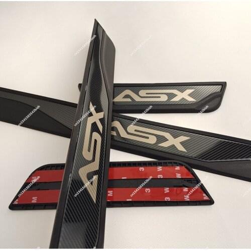4pcs/Lot ABS Stainless Steel Door Sill Pedal Scuff Plate For Mitsubishi Asx 2010-2018 Car Accessories