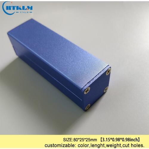 Aluminum junction box industry enclosure diy electric box Aluminum circuit enclosure GPS diy box 80*25*25mm 5PCS/LOT