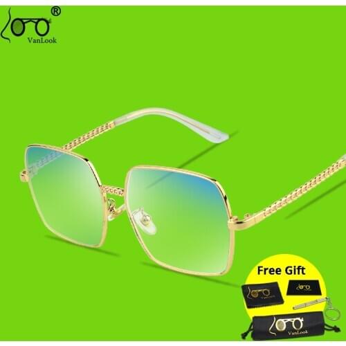 Anti Blue Light Glasses For Kids Gaming Bluelight Blocking Protection UV Big Frame Metal Eyeglasses For Boys Girls