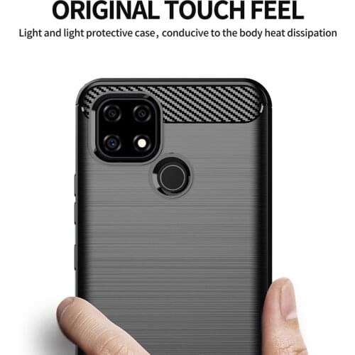For Oppo Realme C21 Case Realme C20 C25 C2 Cover Shockproof TPU Bumper Soft Silicone Armor Back Protective Phone Case Realme C21