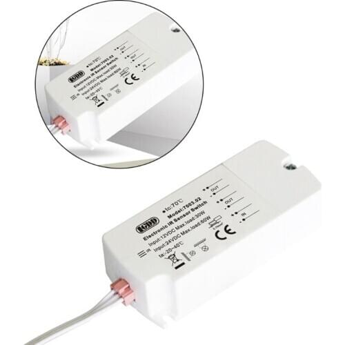 DC12V IR Sensor Switch Hand Wave Infrared Light Switch for LED Lamps LED Strips