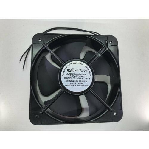 For FP20060 EX-S1-B fan AC220/240V 0.43A 60W 200x200x60mm