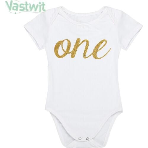 My First Birthday Newborn Boy Girl 1st Birthday Romper Toddler Kids One Year Old Baby Party Jumpsuit Funny 0-24M Babies Clothes