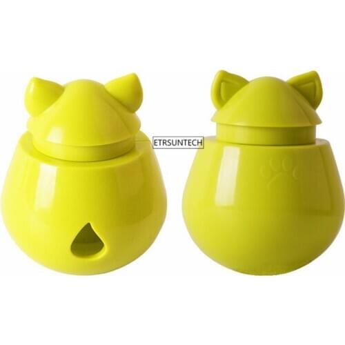 50pcs Interactive Dog Cat Food Treat Ball Bowl Toy Funny Pet Shaking Leakage Food Container Puppy Cat Slow Feed Pet