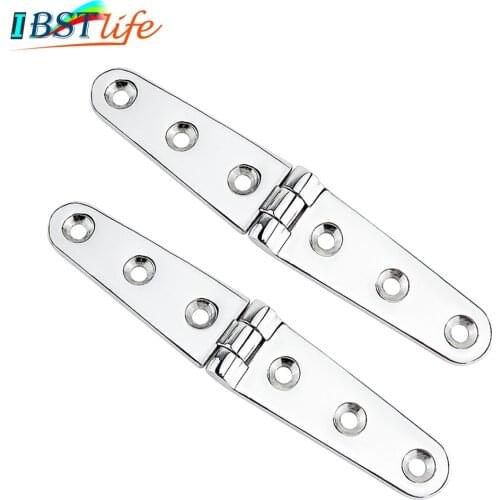 2 PCS 28*153mm Marine Grade 316 Boat Cupboard Cabinet Door Butt Hinge Furniture Fitting cabin deck hinges Drawer Hinge