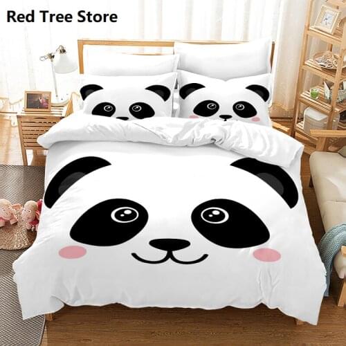 Cute Brown Bear Bedding Set Duvet Cover Twin Queen King Single Size Pillowcase Home Textile 3D Print Bed Cover Set Bed Bedcloth