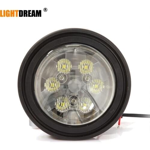 388945R91 5.25" Round 18W LED Work Light With Rubber Bezel For International Tractor 1026,1066,1086,1206,1256,1456,1466,1486 x1