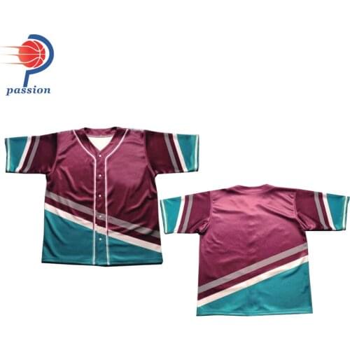 MOQ 5 pcs $27 Each Custom Mens Blank Buttons Shirt Baseball Jersey Wholesale