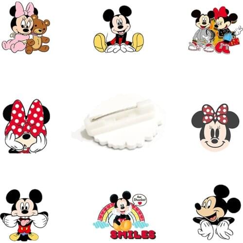Disney Fashion Brooch Jewelry Epoxy Brooch Pin Mickey Mouse Fashion Icon Badge Pin Child Personality Trend Pin Gift